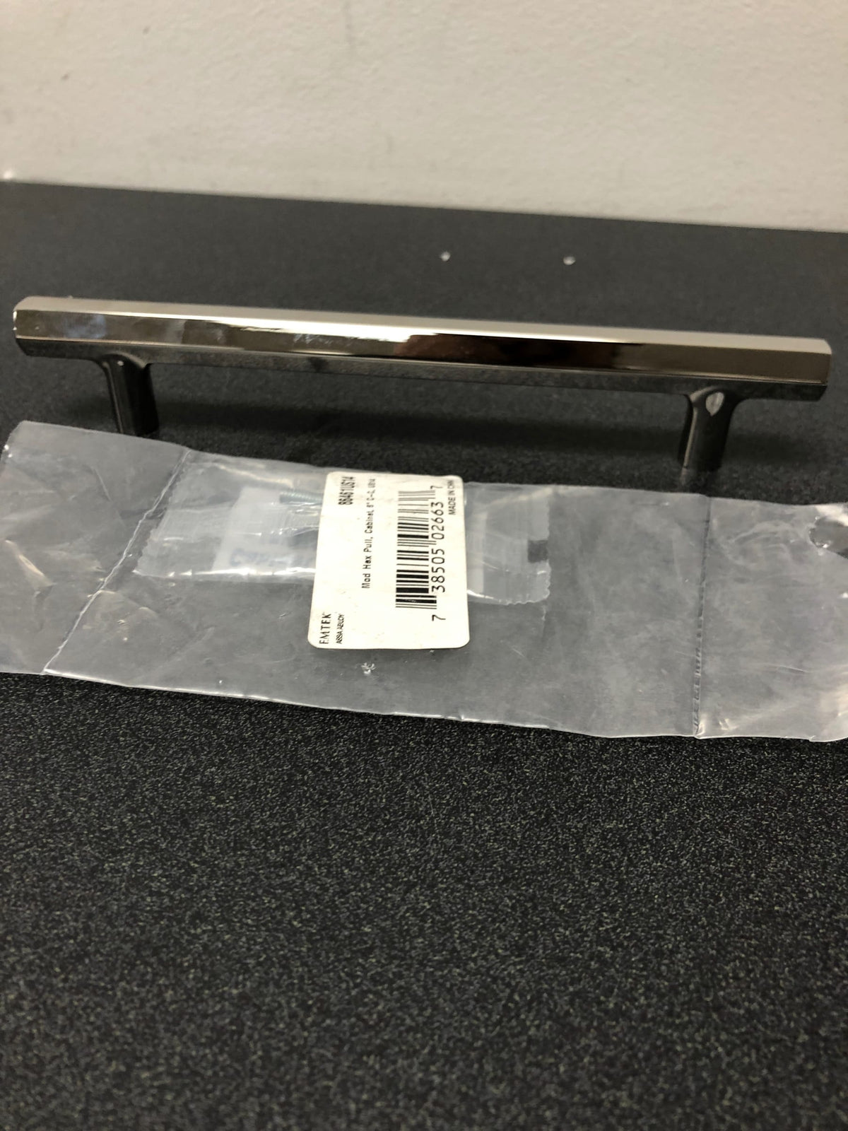 Emtek 86461US14 Mod Hex 6 Inch Center to Center Bar Cabinet Pull from the Urban Modern Collection - Polished Nickel