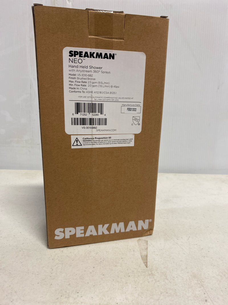 Speakman VS-3010-BBZ Neo 2.5 GPM Multi Function Hand Shower - Brushed Bronze