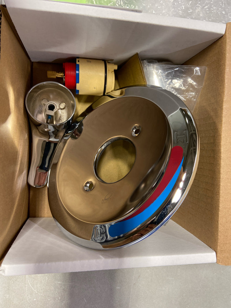 Pioneer Faucets T-2303 Elite Single Function Pressure Balanced Valve Trim Only with Single Lever Handle – Less Rough In - Polished Chrome