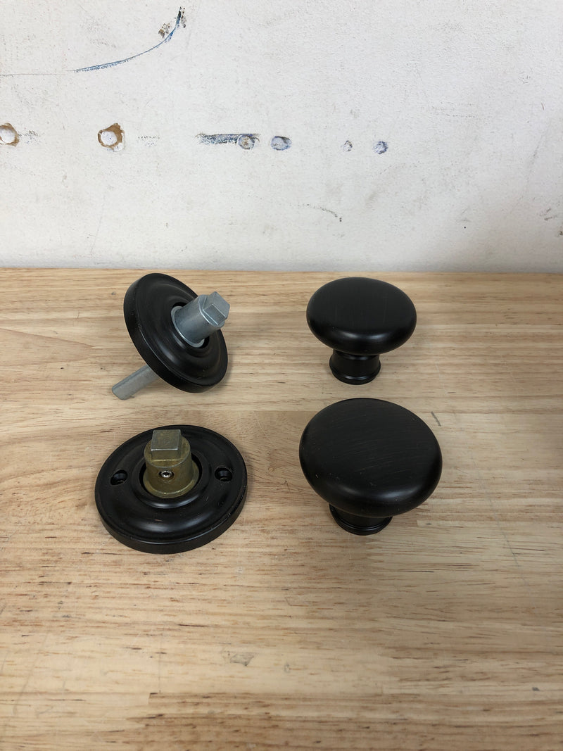 Baldwin Reserve Fdroutrr112 Full Dummy Round Knob and Traditional Round Rose Venetian Bronze Finish