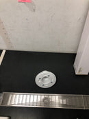 Signature Hardware 404980 Carmen 24" Linear Shower Drain with Flange - Brushed Stainless Steel