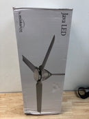 MinkaAire F753L-PN Java 54" 3 Blade Indoor / Outdoor LED Ceiling Fan with Remote Included - Polished Nickel