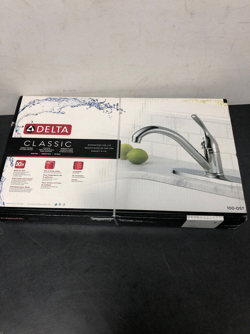 Delta 100-DST Classic Kitchen Faucet - Includes Lifetime  - Chrome