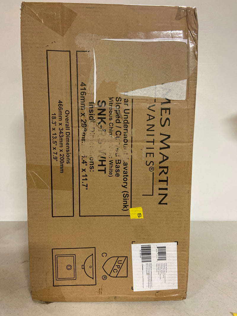 James Martin Vanities SNK-RS Replacement Porcelain Sink - White