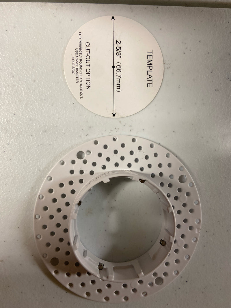 Nora Lighting NM2-TLMR-R M2 5" Trimless Mud Ring for NM2-2RTLDC - White