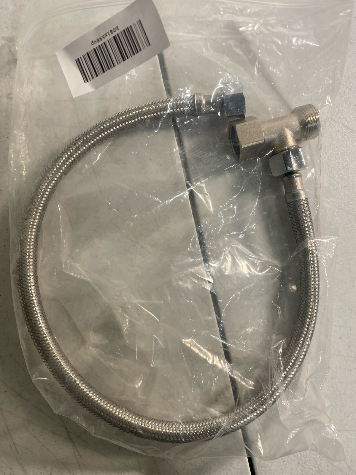 BOSS BIDET T-Adaptor & Hose - Flexible Braided Stainless Steel Hose | Fits US Toilets (Stainless Steel)