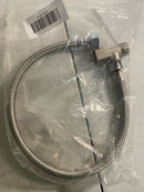 BOSS BIDET T-Adaptor & Hose - Flexible Braided Stainless Steel Hose | Fits US Toilets (Stainless Steel)