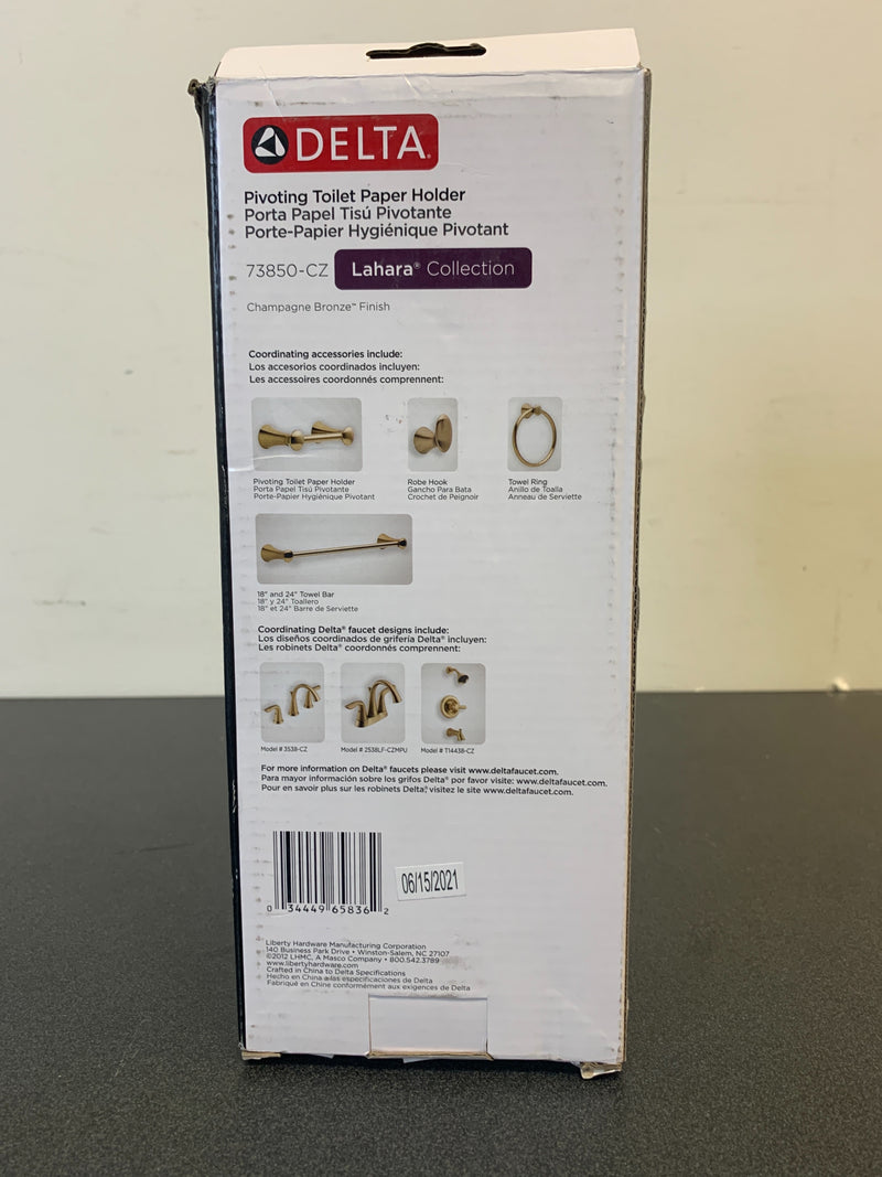 Delta 73850-CZ Lahara Pivoting Tissue Holder - Champagne Bronze