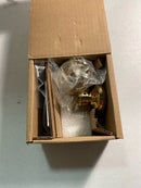 Baldwin HD.ROU.TRR.003 Reserve Round Polished Brass Half-Dummy Door Knob with Traditional Round Rose