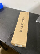 Baldwin SCCOLXCURLTRR112 Reserve Single Cylinder Handleset Columbus x Curve with Traditional Round Rose in Aged Bronze Finish Left Hand