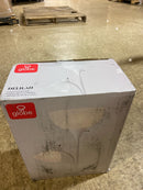 Globe Electric Delilah 72" White Torchiere Floor Lamp with Reading Light