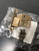 Amerock BPR3428CZ Functional Hardware 3/8 Inch Inset Surface Mount Cabinet Door Hinge with 105 Degree Opening Angle and Self Close Function - Pair - Champagne Bronze