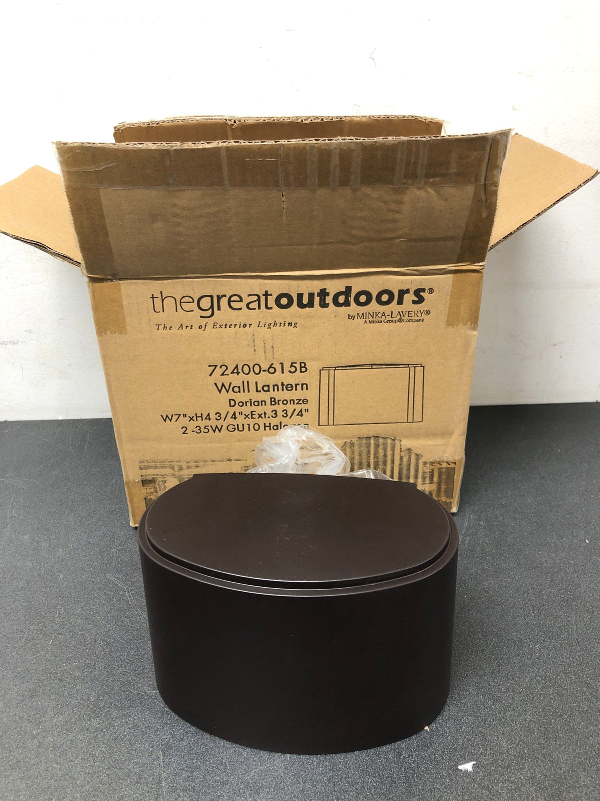 The Great Outdoors 72400-615B Everton 2 Light 7" Wide ADA Compliant Dark Sky Outdoor Wall Sconce - Dorian Bronze