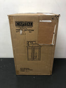 Capital Lighting 927121BK Braden 2 Light 17" Tall Outdoor Wall Sconce - Black