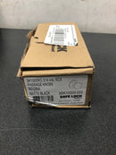 Kwikset Safelock SK1000RG-514 Regina Knob Passage Lock with RCAL Latch and RCS Strike Matte Black Finish