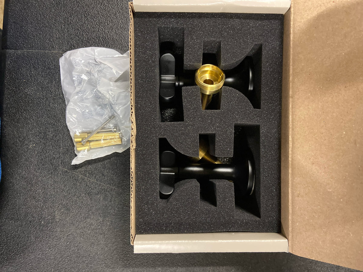 Brizo HX5875-BL Wall Mount Lavatory Cross Handles Only - Matte Black