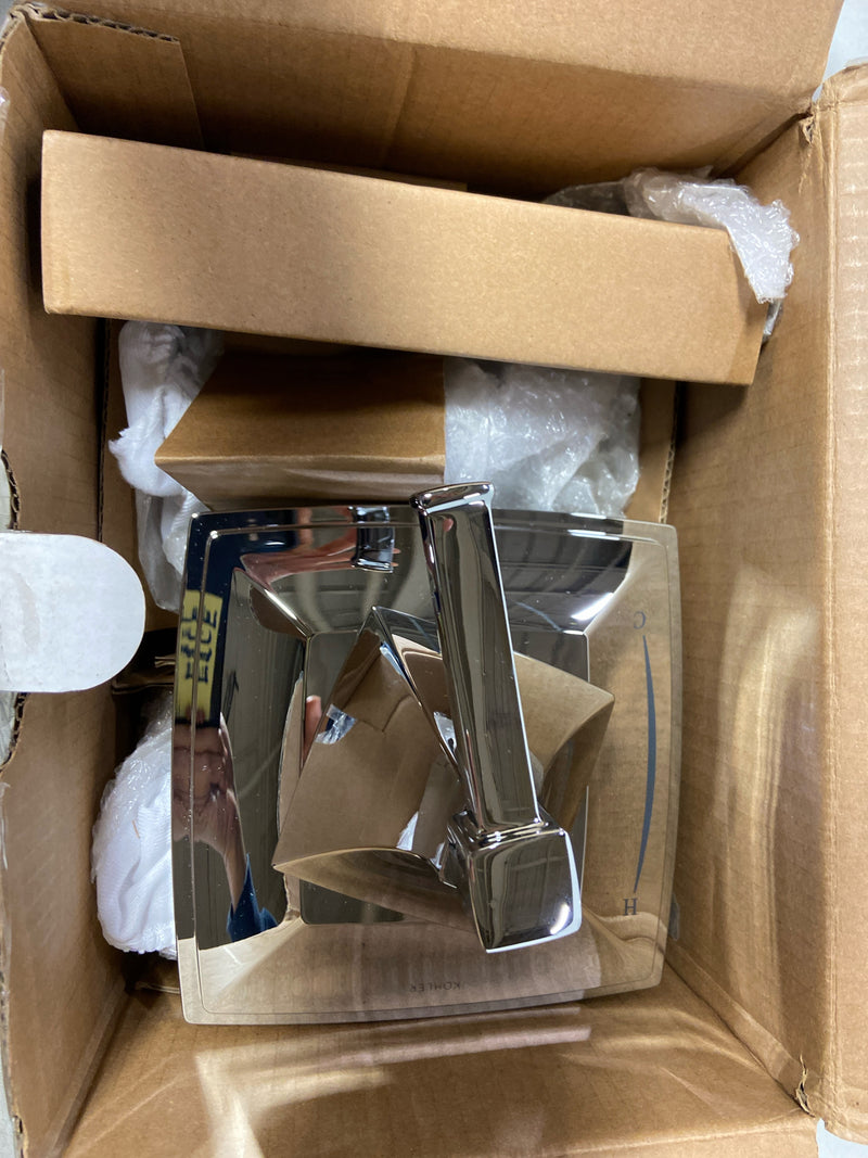 Kohler TS27403-4G-CP Riff 1-Handle Tub and Shower Faucet Trim Kit with 1.75 GPM in Polished Chrome (Valve Not Included)