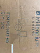 Millennium Lighting 3682-MB Moven 2 Light 15" Wide Vanity Light - Matte Black
