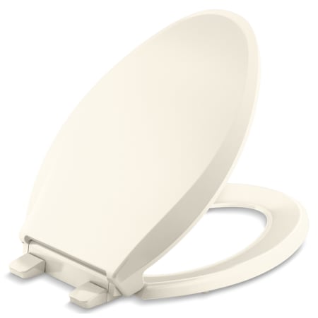 Kohler K-4636-RL-47 Cachet Elongated Closed-Front Toilet Seat with Soft Close and Quick Release - Almond