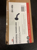 Design House 841486 Shower Arm with Escutcheon, Matte Black