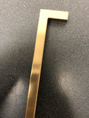 Hickory Hardware HH075422-CBZ Skylight 8-13/16 Inch Center to Center Square Cabinet Handle / Square Drawer Pull - Champagne Bronze