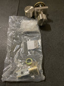 Expressions by Emtek EE3210PG-SN Page Privacy Door Knob Set with Square Rose - Satin Nickel