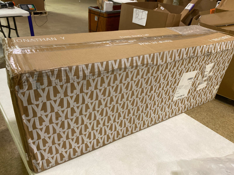 JONATHAN Y JYL7414A Anna 38.5" Linear 5-Light Metal/Glass LED Pendant Contemporary Transitional Traditional Dimmable Dining Room Living Room Kitchen Foyer Bedroom Hallway, Oil Rubbed Bronze/Clear