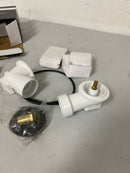 Signature Hardware 485529 PVC Cable Drain and Overflow for 17" - 22" Deep Alcove Tubs - Aged Brass