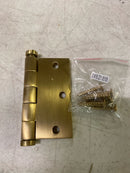 Baldwin 1030033I Square Mortise Hinge, Vintage Brass