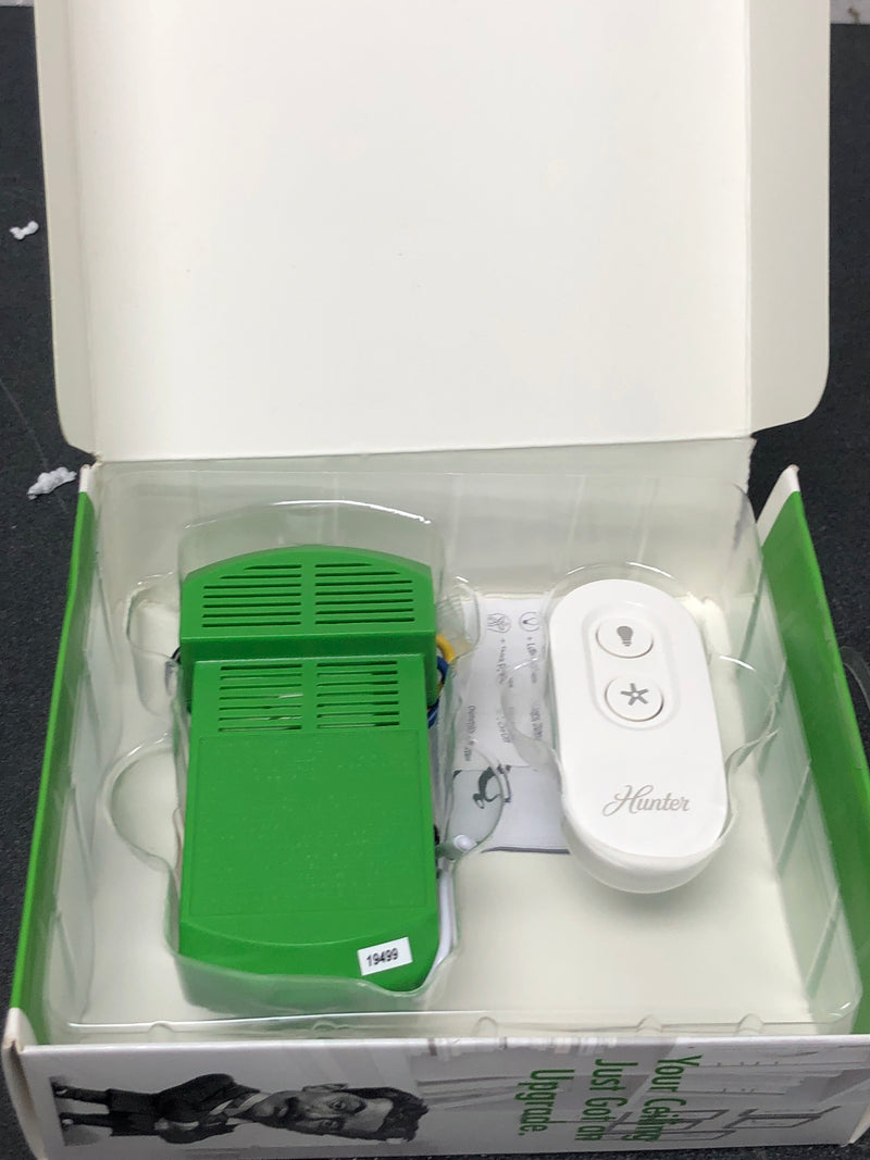 Hunter 99394 Universal On/Off Damp Rated Ceiling Fan Remote Control White