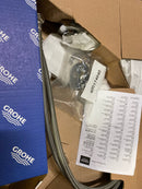 Grohe 2379400A Lineare 1.2 GPM Single Hole Bathroom Faucet with SilkMove, StarLight, AquaGlide, and QuickFix Technologies - Includes Pop-Up Drain Assembly - Starlight Chrome