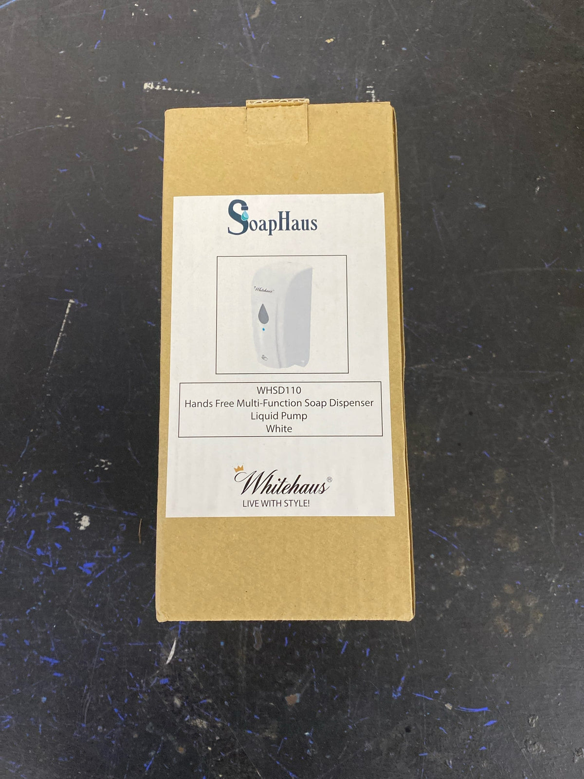Whitehaus WHSD110 SoapHaus Wall Mounted Electronic Soap Dispenser with 16-7/8 oz Capacity - White