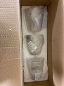 Elegant Lighting LD7309W24CH Harris 3 Light 10" Tall Bathroom Sconce - Chrome / Clear