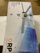 RP Lighting + Fans Mirage 50" 5 Straight Blade Indoor Ceiling Fan with LED Bulbs Included - White