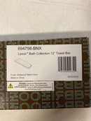 Brizo 694798-BNX Levoir 12" Towel Bar - Brilliance Black Onyx