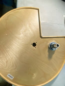 Rev-a-shelf LD-4NW-472-28-1 28 in. Natural Wood Kidney Lazy Susans 2-Shelf