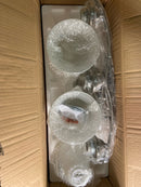 Progress Lighting P3192-09 Trinity 3 Light Bathroom Vanity Light with Etched Glass Shades - 24" Wide - Brushed Nickel