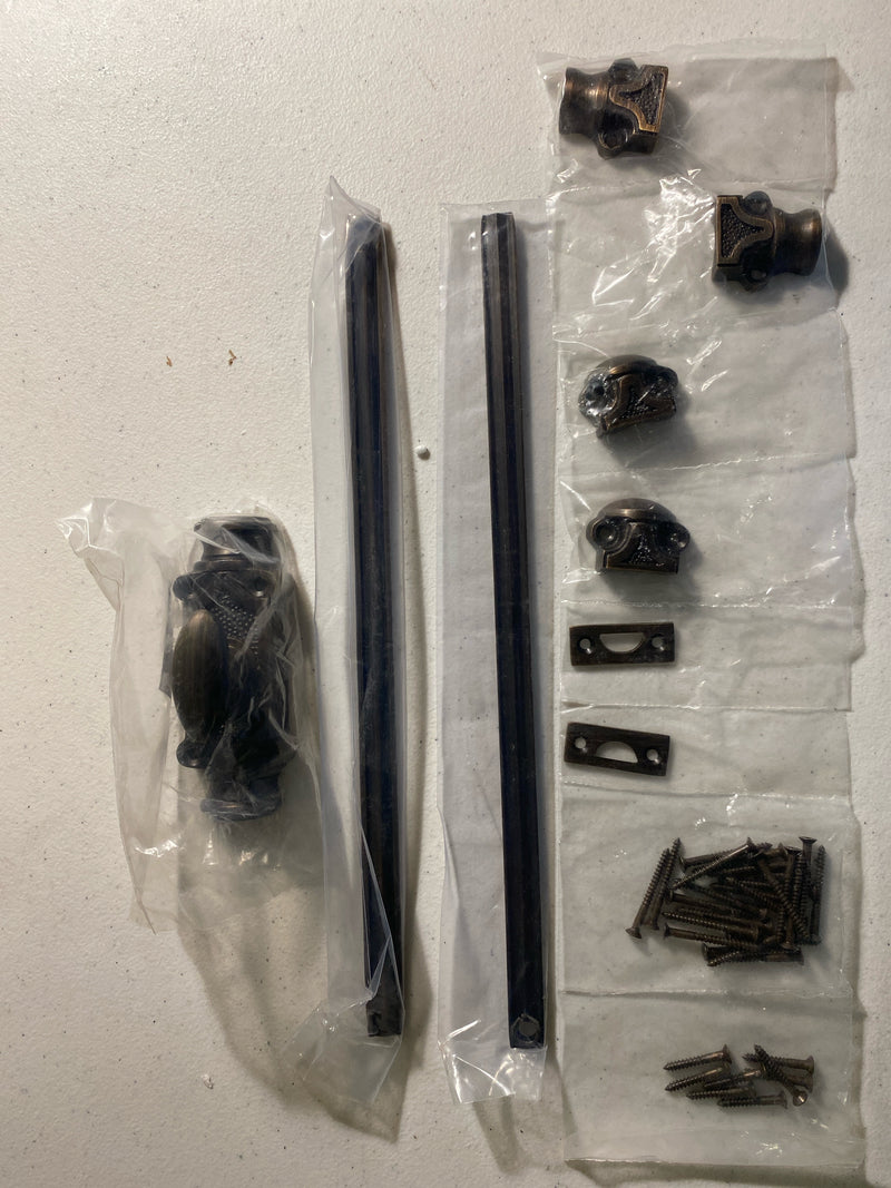 Signature Hardware 482872 Temple Brass Cremone Bolt for 2-1/4' Doors - Antique Brass