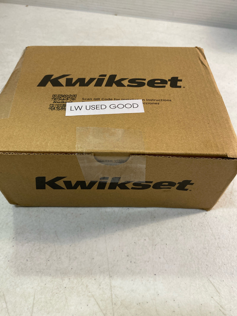 Kwikset 730HFLSQT-514 Halifax Privacy Door Lever Set with Square Rose - Matte Black