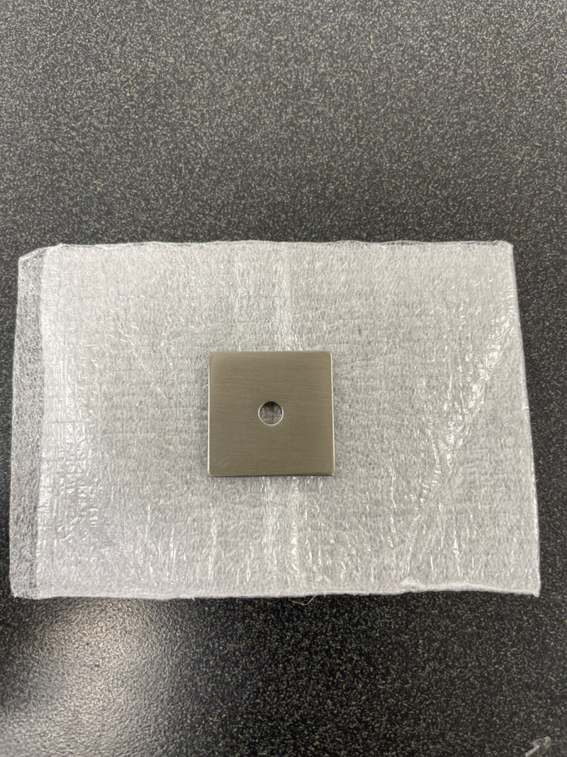 Top Knobs TK94BSN 1 Inch Square Cabinet Knob Backplate from the Sanctuary Series - Brushed Satin Nickel