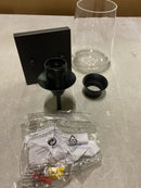 Uforic Flush Mounted Sconce with Clear Glass Lampshade for Indoor Dining Room and Bedroom