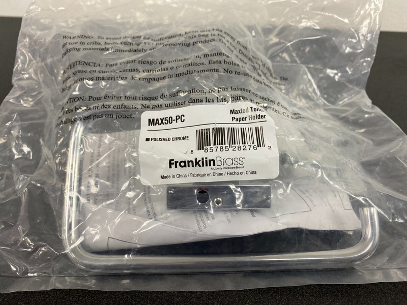 Franklin Brass MAX50-PC Maxted 5-11/16" Single Toilet Paper Holder - Polished Chrome