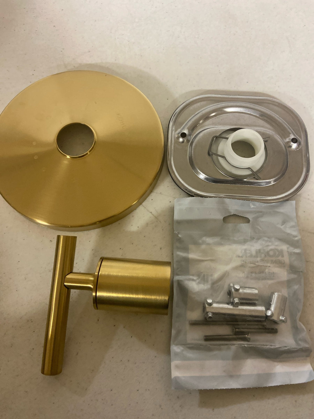 Kohler K-T14488-4-2MB Purist Thermostatic Valve Trim Only with Single Lever Handle - Less Rough In - Vibrant Brushed Moderne Brass