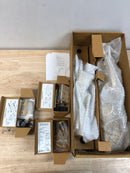 Signature Hardware 441466 Griggs Solid Brass Full Plate Keyed Entry Single Cylinder Door Handleset with Interior Knob and 2-3/8" Backset - Satin Brass