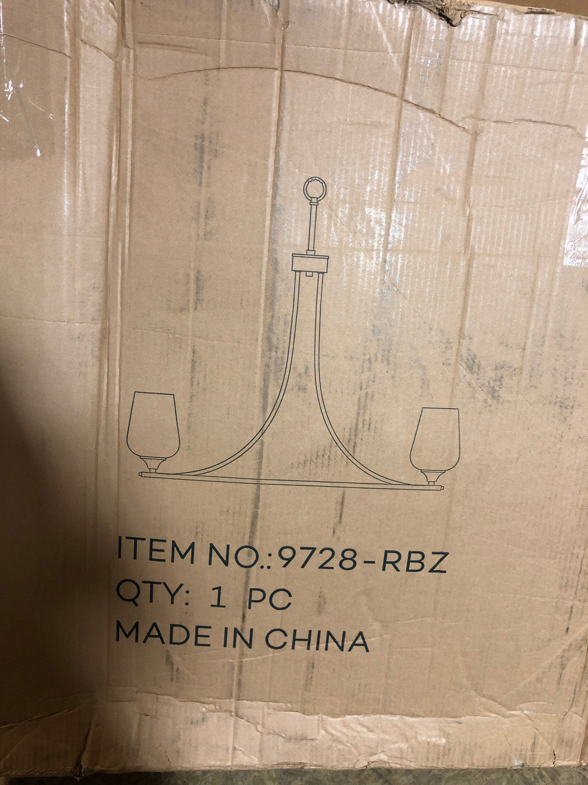 ML Lighting Ashford 8-Light Chandelier Ceiling Light Rubbed Bronze