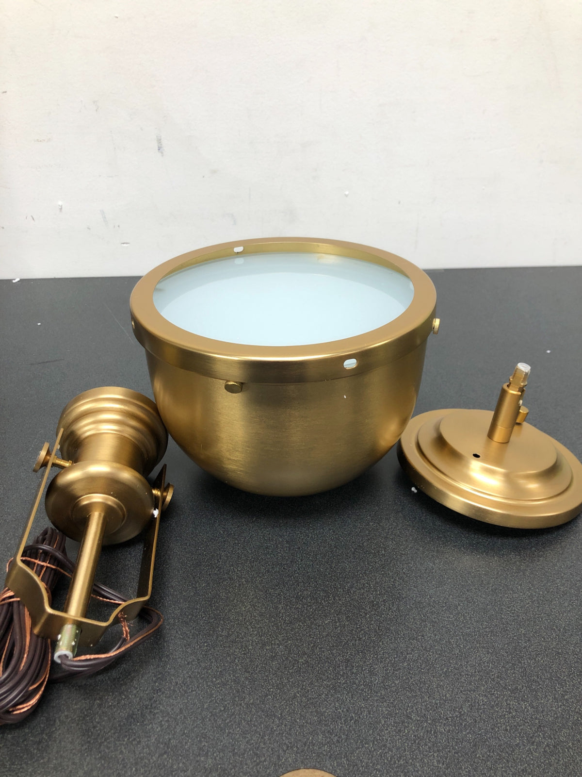 Z-Lite 725MP-HBR Melange Single Light 8" Wide Pendant - Heritage Brass