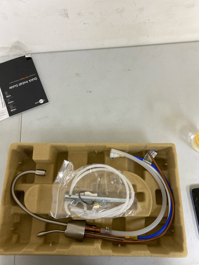 InSinkErator F-GN1100SN Instant Hot Water Dispenser, Single Handle with 5-Year In-Home - Less Tank - Satin Nickel