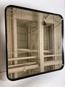 Elegant Lighting MR802424BK Evermore 24" W x 24" H Transitional Square Framed Bathroom Wall Mirror - Black