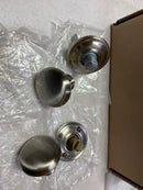 Baldwin FDROUTRR150 Round Non-Turning Two-Sided Dummy Door Knob Set with Round Rose - Satin Nickel