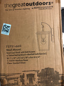 Minka Cantebury 14 1/4" High Sand Black Outdoor Wall Light